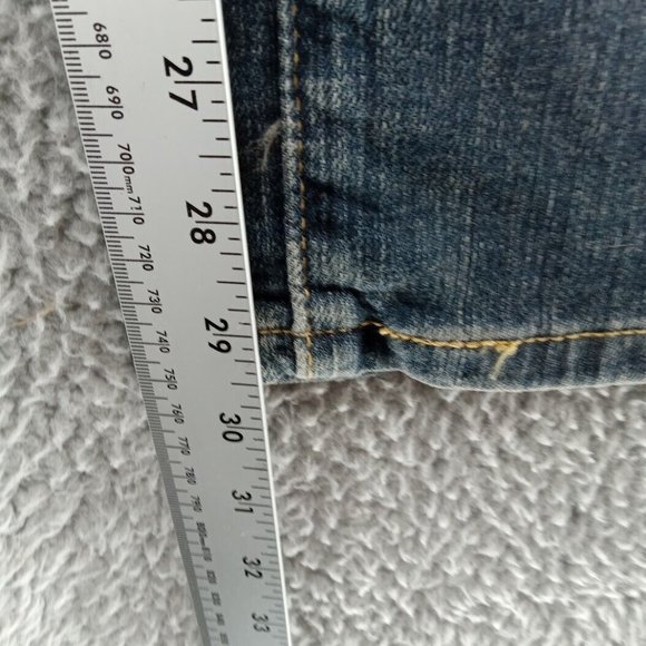 Levis Jeans Womens 30x30 10S Blue 529 Curvy Bootcut Whiskering‎ - Picture 5 of 10